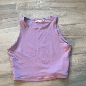 ReoRia Lavender Scoop Neck Top